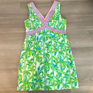 NWOT Lilly Pulitzer Lanora Stretch Shift in Fresh Citrus Keep Palm